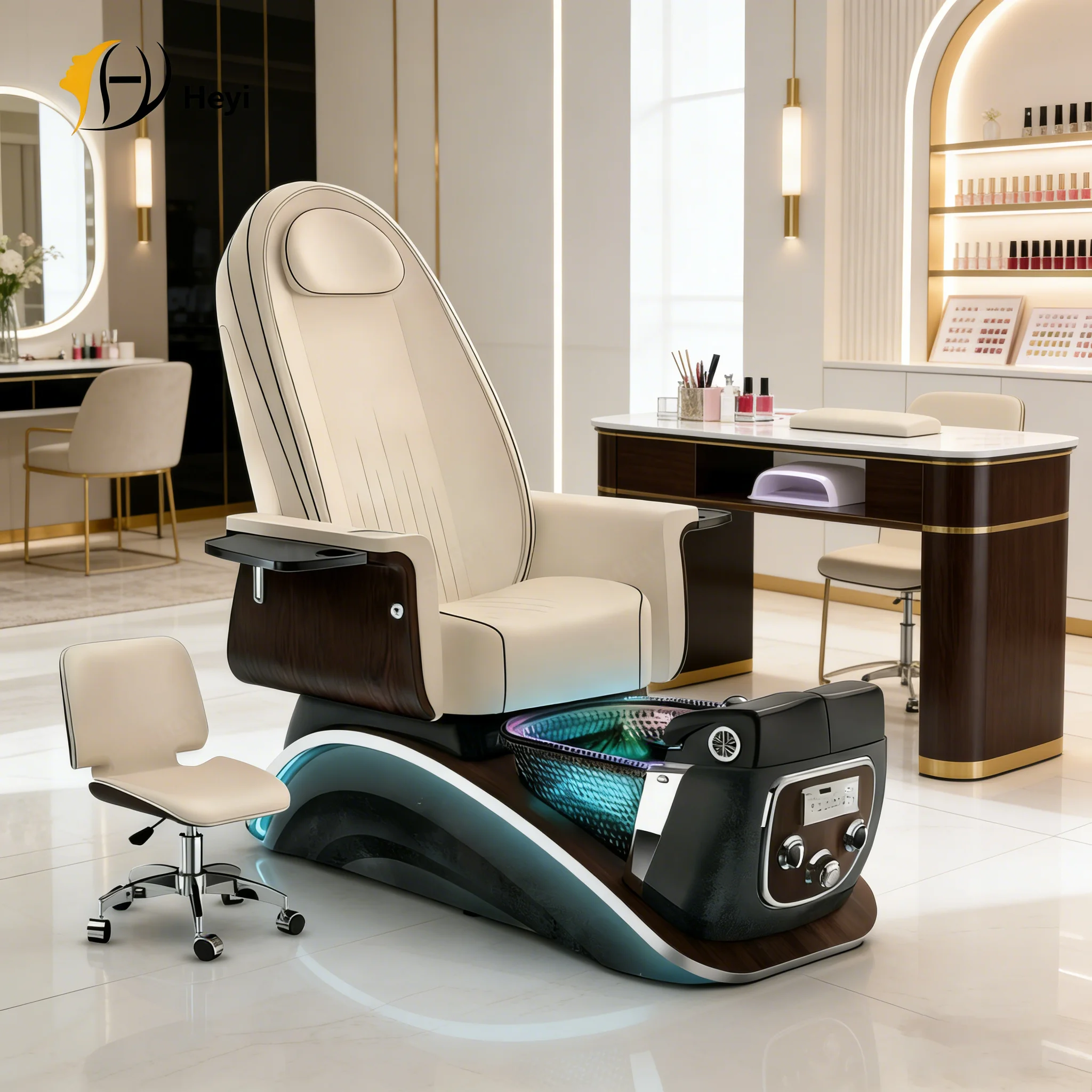 Современный Silla De Pedicura Spa, роскошная мебель для салона, кресло для ухода за ногами, беспроводной электрический массаж, спа-педикюрные стулья
Современный Silla De Pedicura Spa, роскошная мебель для салона, кресло для ухода за ногами, беспроводной электрический массаж, спа-педикюрные стулья