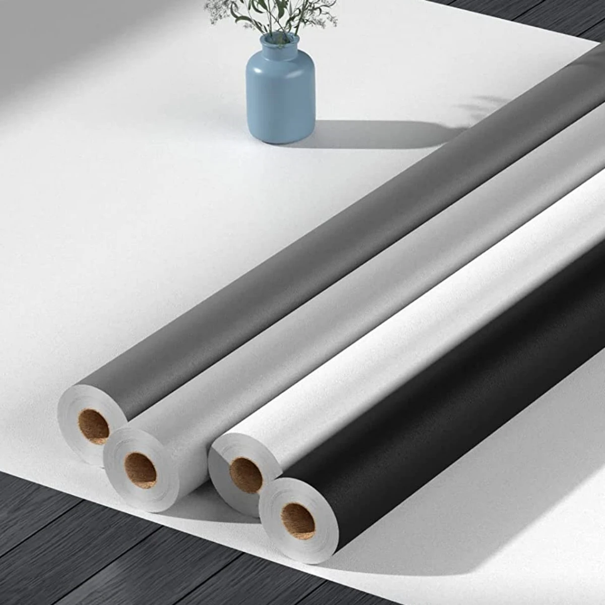2/3/6m Matte Wallpaper White/Grey/Black Vinyl Self-Adhesive for Wall Shelf Liner Table Door Living Room Contact Paper Wall Decor
2/3/6m Matte Wallpaper White/Grey/Black Vinyl Self-Adhesive for Wall Shelf Liner Table Door Living Room Contact Paper Wall Decor