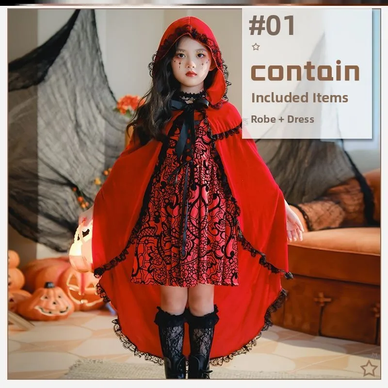 Детский костюм на Хэллоуин Cisas, платье с красной шапочкой, деревенское платье для выступлений Золушки для девочек
Детский костюм на Хэллоуин Cisas, платье с красной шапочкой, деревенское платье для выступлений Золушки для девочек