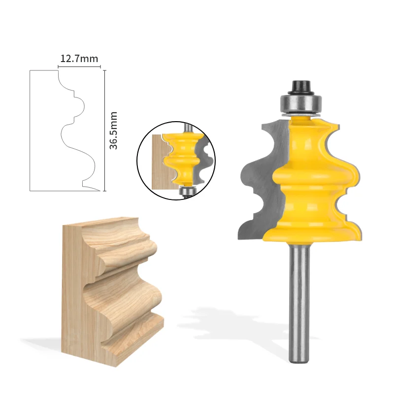 PTA Special Moulding Bit Router Bit Woodworking Milling Cutter For Wood Bit Face Mill Carbide Cutter End Mill
PTA Special Moulding Bit Router Bit Woodworking Milling Cutter For Wood Bit Face Mill Carbide Cutter End Mill