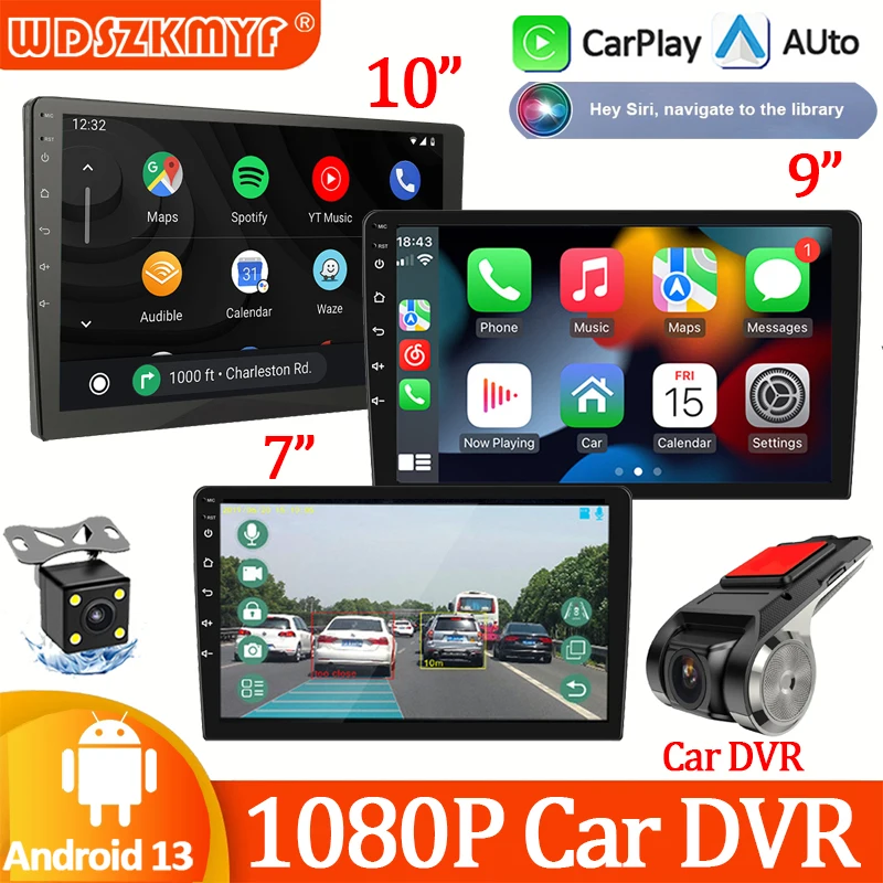 7/9/10 Inch Wireless Carplay Android Auto Automotive Multimedia Car Radio Dashcam GPS Navigation Intelligent systems Car Display
7/9/10 Inch Wireless Carplay Android Auto Automotive Multimedia Car Radio Dashcam GPS Navigation Intelligent systems Car Display