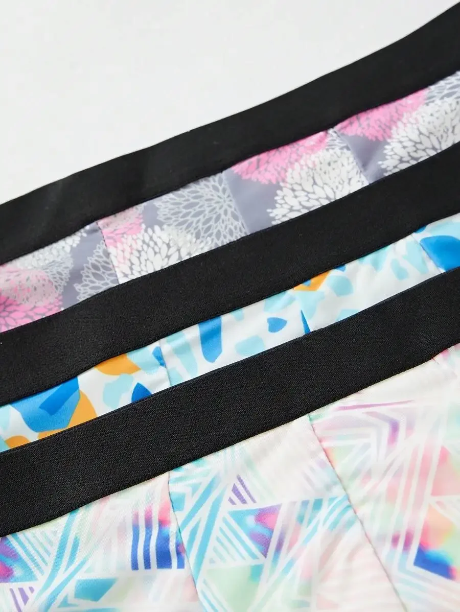 Men Multicolor Floral Geometric Print Boxer Shorts With Black Contrast Binding Stretch Fabric
Men Multicolor Floral Geometric Print Boxer Shorts With Black Contrast Binding Stretch Fabric