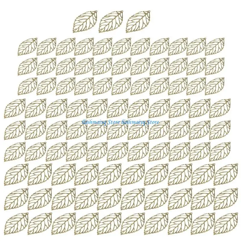 573B 100Pcs Craft Filigree Metal Leaves Decorative Wraps Decorative Charm
573B 100Pcs Craft Filigree Metal Leaves Decorative Wraps Decorative Charm