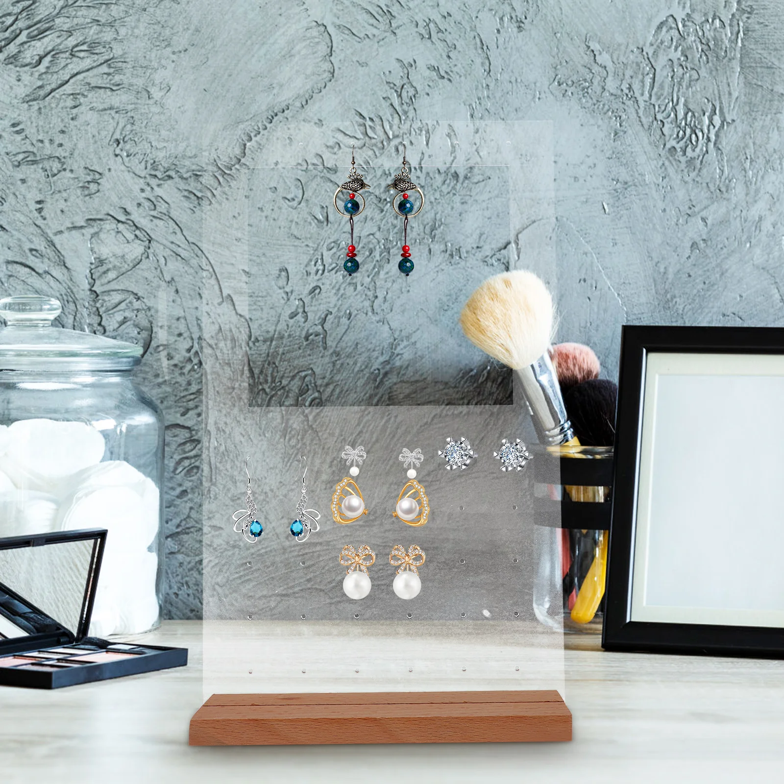 2 Sets Earring Display Stand Holder Stands Holders for Selling Storage Rack Organizer Jewelry Arched Shows
2 Sets Earring Display Stand Holder Stands Holders for Selling Storage Rack Organizer Jewelry Arched Shows