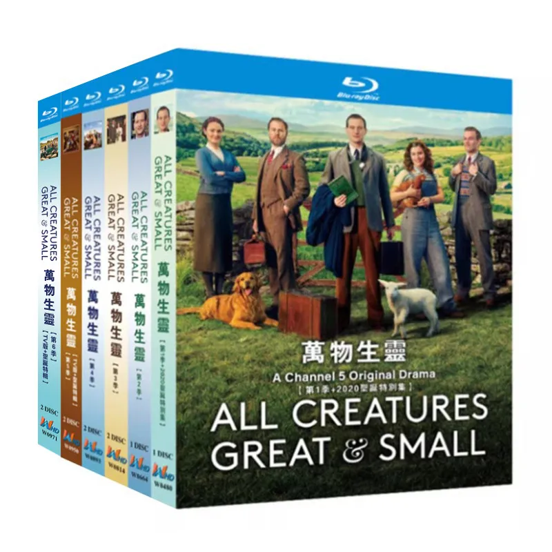 Blu-ray Ultra HD British TV Series All Creatures Great and Small Seasons 1–6 plus Specials Box Set
Blu-ray Ultra HD British TV Series All Creatures Great and Small Seasons 1–6 plus Specials Box Set