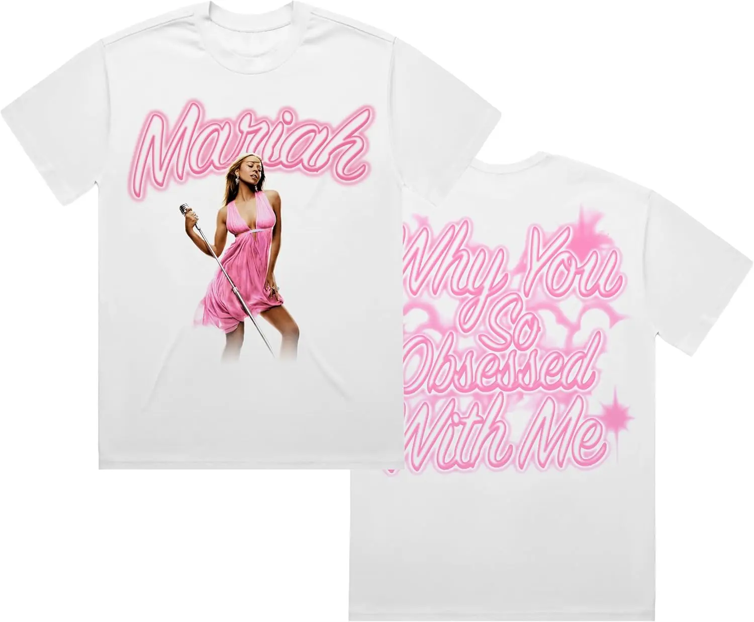 Mariah Carey Unisex-Adult Merch Obsessed Airbrush Vintage Graphic T Shirts Y2k Clothes High Quality Cotton New in Tops & Tees 
Mariah Carey Unisex-Adult Merch Obsessed Airbrush Vintage Graphic T Shirts Y2k Clothes High Quality Cotton New in Tops & Tees
