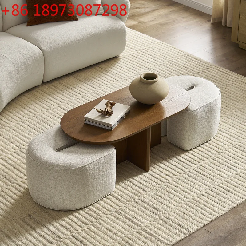 Средневековый овальный журнальный столик ваби-саби, простой скандинавский креативный журнальный столик из цельного дерева для гостиной
Средневековый овальный журнальный столик ваби-саби, простой скандинавский креативный журнальный столик из цельного дерева для гостиной