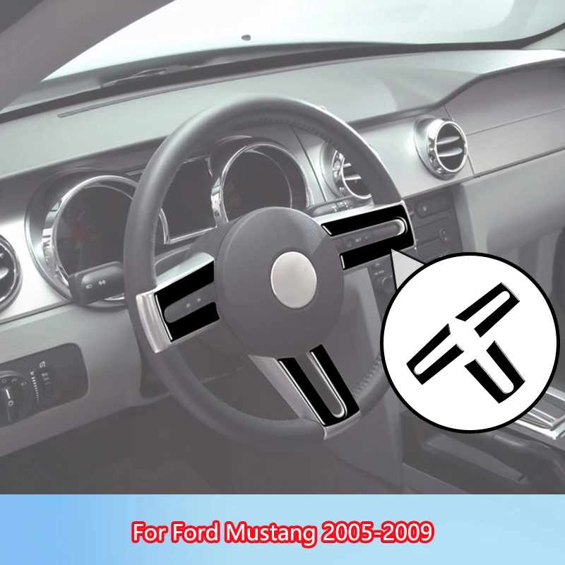 Steering Wheel Brand New ABS Gloss Black Stickers For Ford Mustang 2005 2006 2007 2008 2009 Car Interior Accessories
Steering Wheel Brand New ABS Gloss Black Stickers For Ford Mustang 2005 2006 2007 2008 2009 Car Interior Accessories