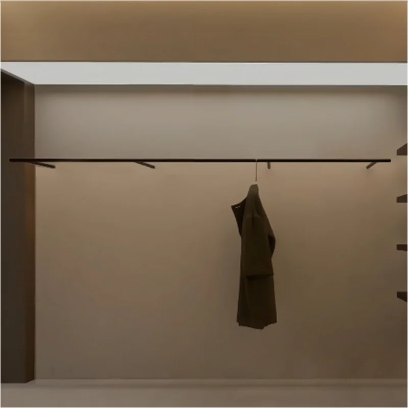 Custom. Clothing Store Wall Display Rack Women's Display Stand Stainless Steel Shelf Embedded Clothesline Pole Hanger Props Cust
Custom. Clothing Store Wall Display Rack Women's Display Stand Stainless Steel Shelf Embedded Clothesline Pole Hanger Props Cust