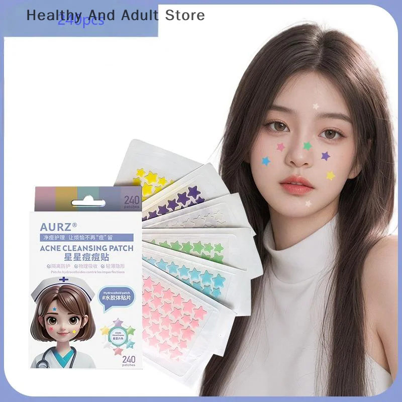 240pcs Colorful Star Shaped Acne Patches Skincare Stickers Facial Spots Makeup Tools
240pcs Colorful Star Shaped Acne Patches Skincare Stickers Facial Spots Makeup Tools