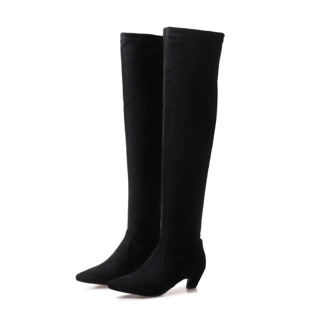 Женские сапоги-ботфорты, сексуальные, модные, с острым носком, для вечеринок, эластичные, черные, выше колена, большие размеры 53, 54, 18-57
Женские сапоги-ботфорты, сексуальные, модные, с острым носком, для вечеринок, эластичные, черные, выше колена, большие размеры 53, 54, 18-57