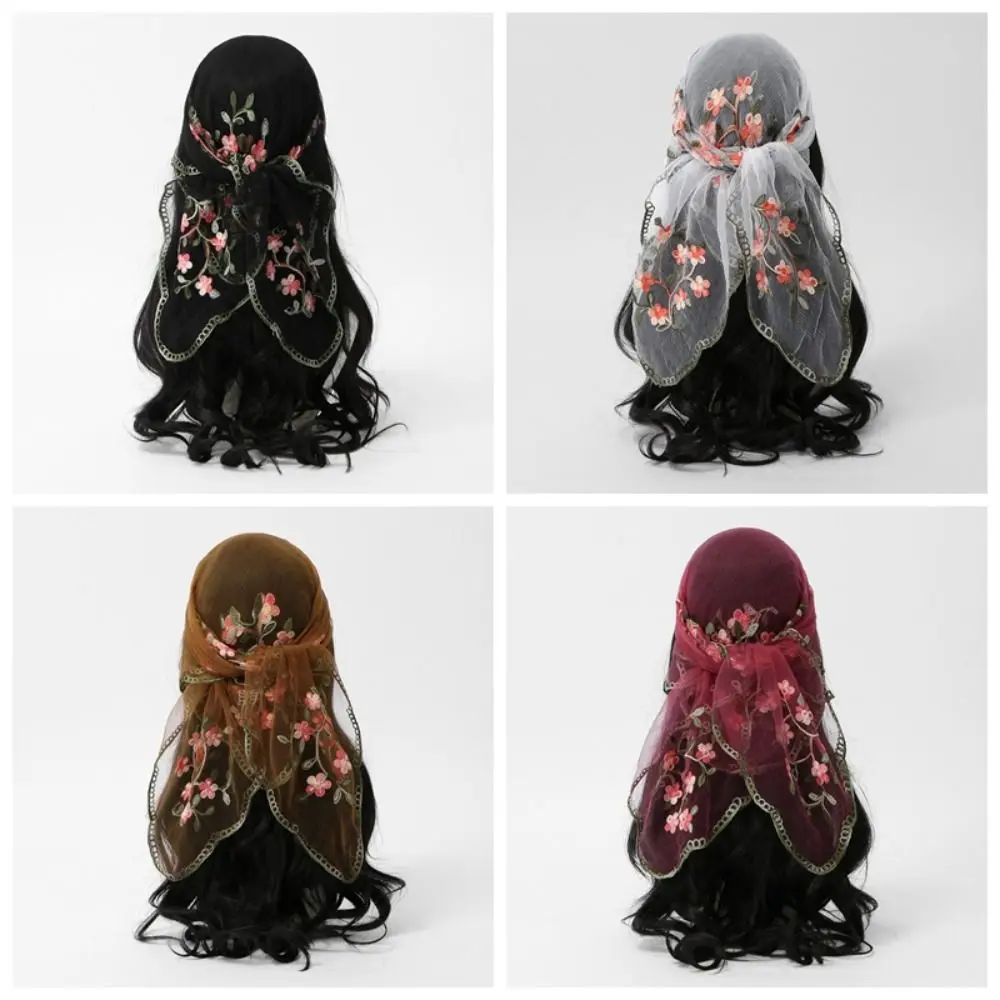 New Plum Blossom Embroidery Lace Square Scarf Thin Vintage Neck Tie Shawl Wraps Headkercheif Hijab for Women
New Plum Blossom Embroidery Lace Square Scarf Thin Vintage Neck Tie Shawl Wraps Headkercheif Hijab for Women