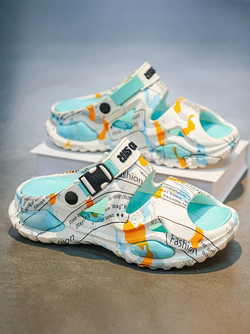 Men's Summer Casual Slip-On Slippers Anti-Slip Driving Two-Purpose Flat Sandals Beach Shoes Comfortable Wearing EVA Material
Men's Summer Casual Slip-On Slippers Anti-Slip Driving Two-Purpose Flat Sandals Beach Shoes Comfortable Wearing EVA Material