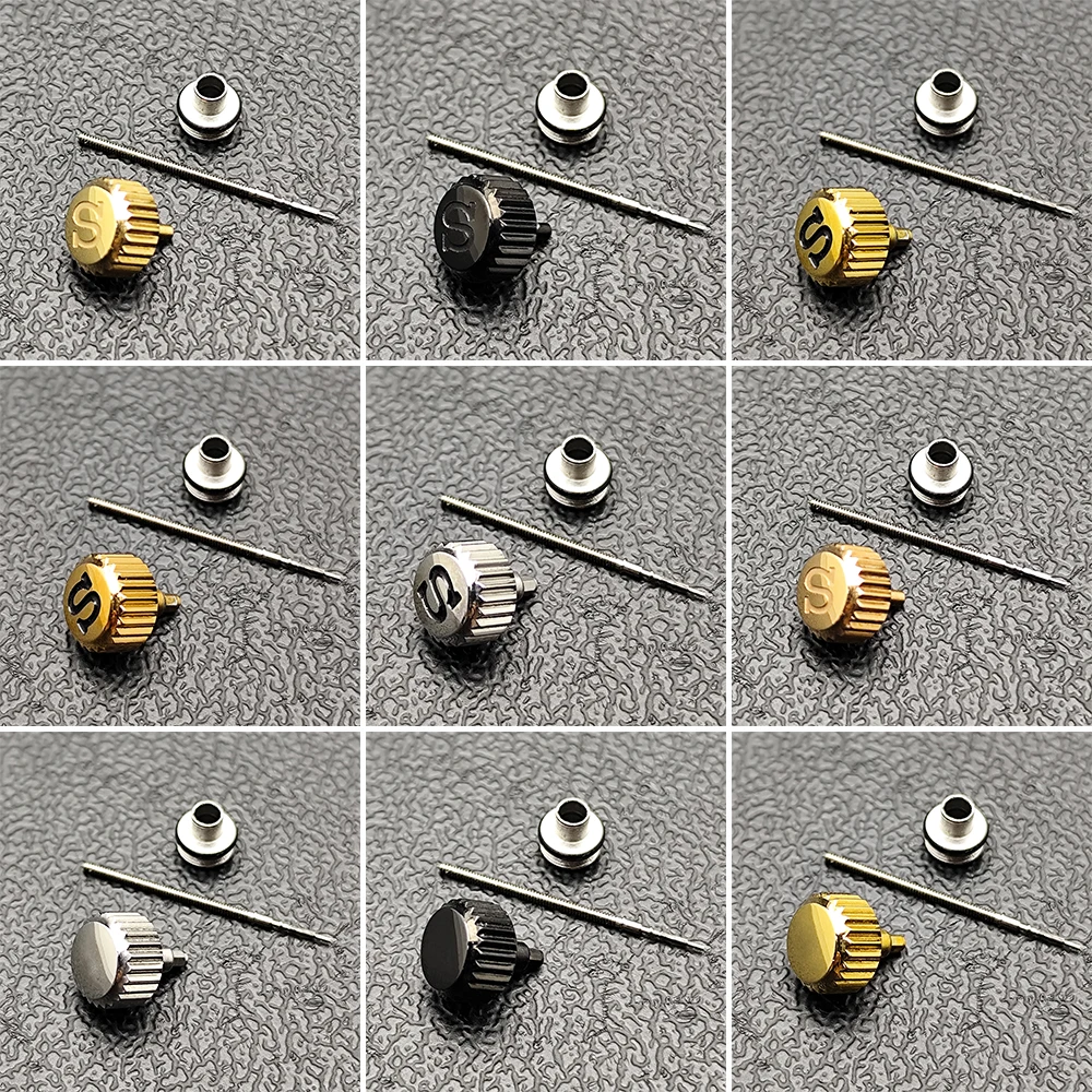 High Quality GMT Case Watch Crown Engraved S Fit NH35 NH35A Movement Stainless Steel Watch Handle Crown Replacement Modification
High Quality GMT Case Watch Crown Engraved S Fit NH35 NH35A Movement Stainless Steel Watch Handle Crown Replacement Modification