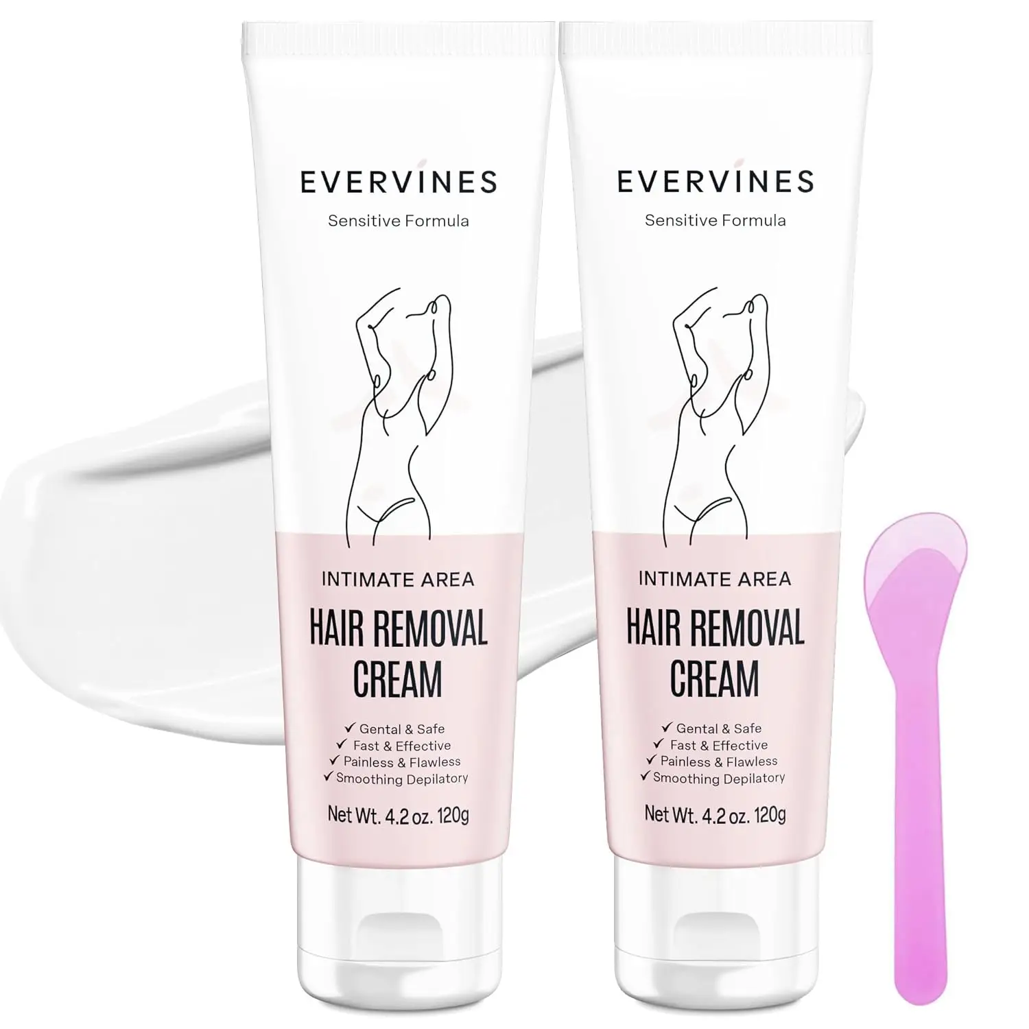 Hair Removal Cream for Women - Gentle Formula for Face, Legs, Underarms & Bikini Line - Includes Scraper (4.2oz)
Hair Removal Cream for Women - Gentle Formula for Face, Legs, Underarms & Bikini Line - Includes Scraper (4.2oz)