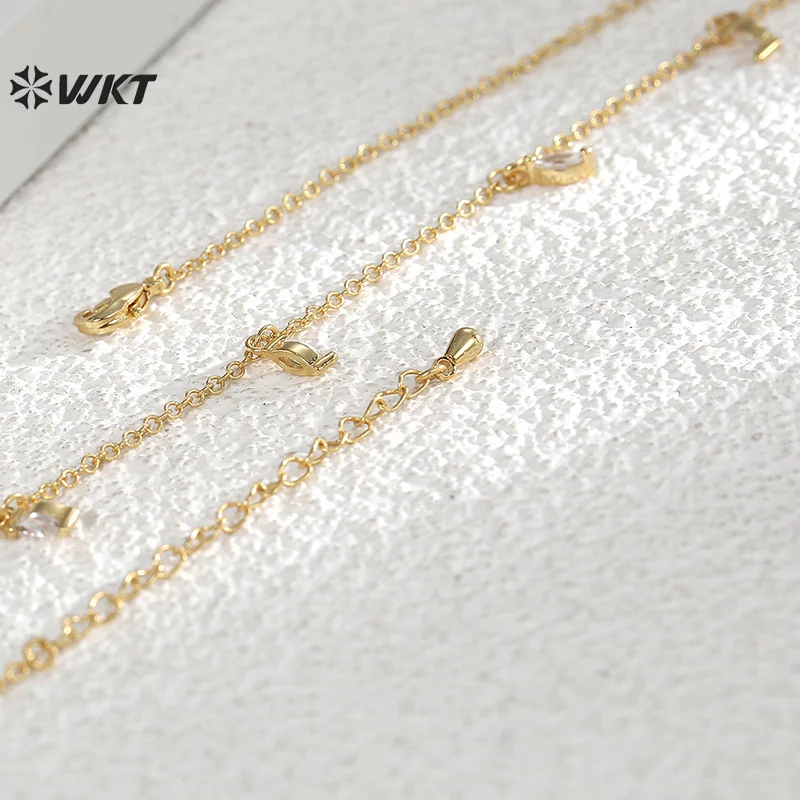 WT-MN1001 High Quality Versatile Retro Cubic Zircon Necklace With 18k Gold Plated For Girls Special Jewelry
WT-MN1001 High Quality Versatile Retro Cubic Zircon Necklace With 18k Gold Plated For Girls Special Jewelry