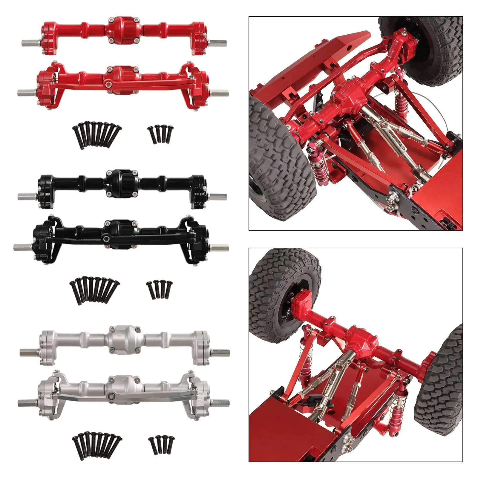 Front and Rear Portal Axles Upgrades Kits Accessories Metal Assembled with Screws for 1:12 MN Model D90 D91 RC Car Parts MN82
Front and Rear Portal Axles Upgrades Kits Accessories Metal Assembled with Screws for 1:12 MN Model D90 D91 RC Car Parts MN82
