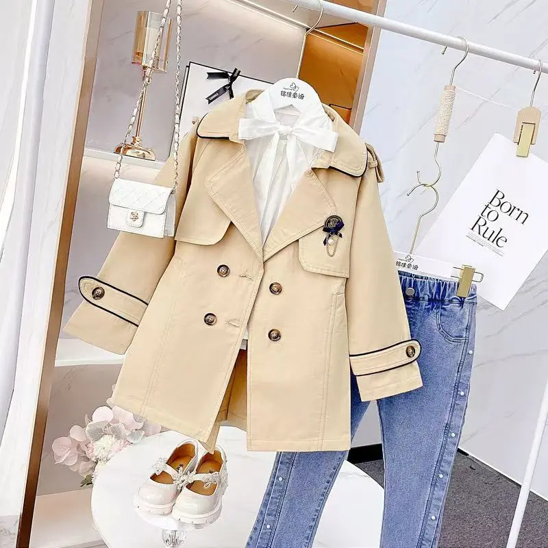 Baby Kids Fall Teenage Elegant Trench , Princess Kids Formal Lady Elegant Outwear Children's Windbreaker 120-170CM
Baby Kids Fall Teenage Elegant Trench , Princess Kids Formal Lady Elegant Outwear Children's Windbreaker 120-170CM
