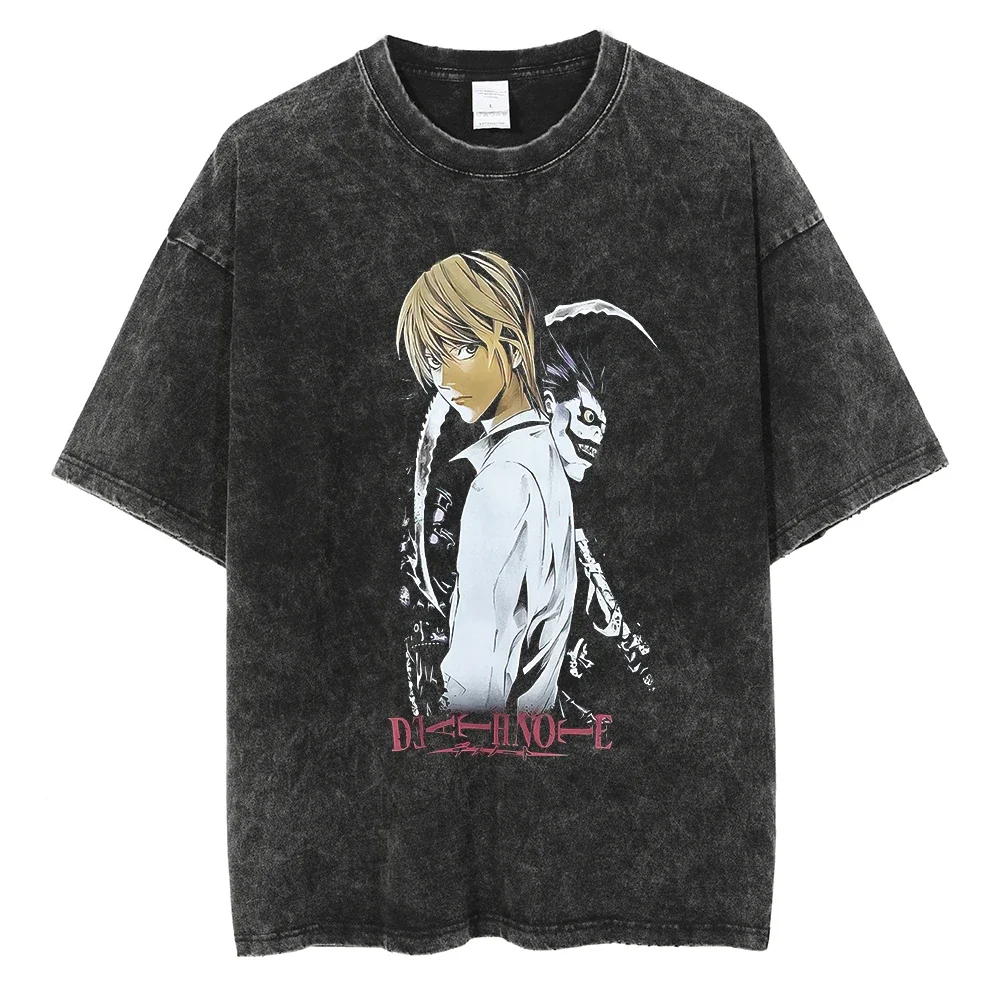 Men Washed Vintage T-shirt Fashion Streetwear Harajuku Anime Graphic Print Tshirts Summer Casual Loose Cotton Tee
Men Washed Vintage T-shirt Fashion Streetwear Harajuku Anime Graphic Print Tshirts Summer Casual Loose Cotton Tee