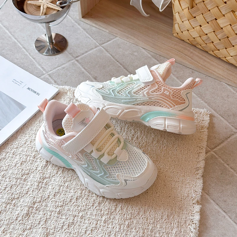 Kids Gradient Mesh Breathable Sneakers Boys Girls Lightweight Platform Sport Shoes Adjustable Velcro Stra Casual Running Shoes
Kids Gradient Mesh Breathable Sneakers Boys Girls Lightweight Platform Sport Shoes Adjustable Velcro Stra Casual Running Shoes