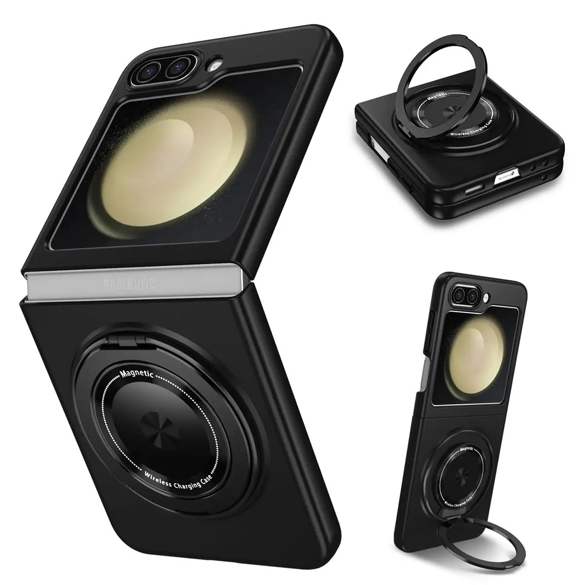 For Samsung Galaxy Z Flip 5 4 3 Case Colorful Skin Friendly Matte Magnetic Rotating Ring Holder Wireless Charging Case Accessory
For Samsung Galaxy Z Flip 5 4 3 Case Colorful Skin Friendly Matte Magnetic Rotating Ring Holder Wireless Charging Case Accessory