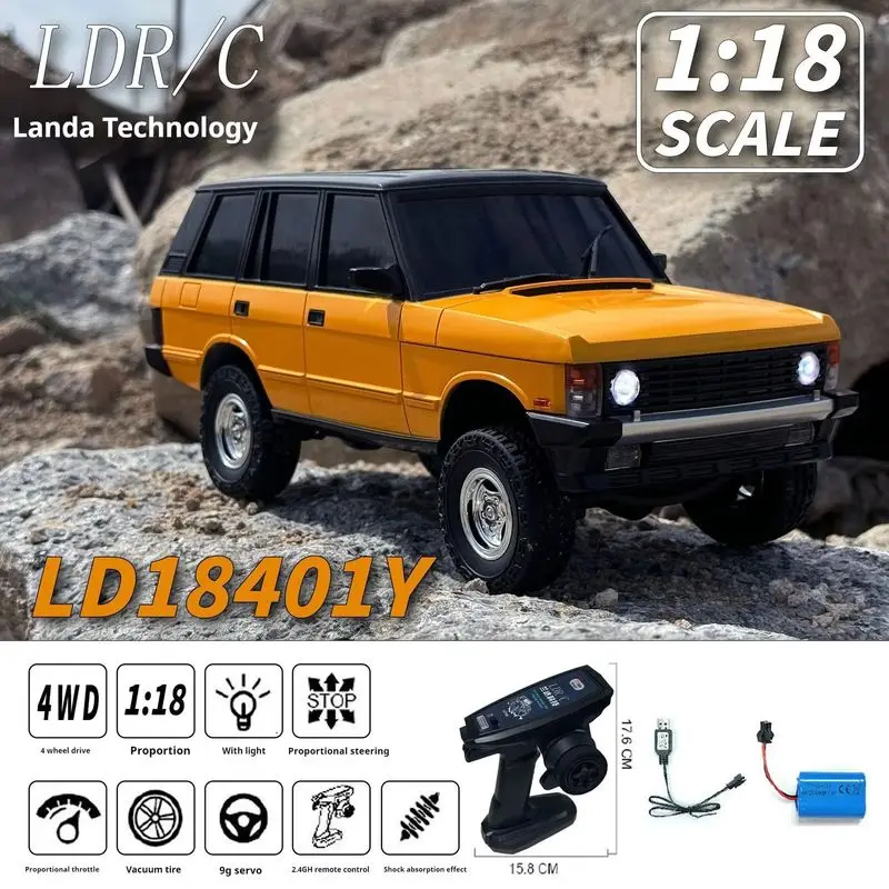 New Landa 1:18 18401 Simulation Off-Road Remote Control Vehicle Range Rover Model Rc Climbing Car Four-Wheel Drive Toy Car
New Landa 1:18 18401 Simulation Off-Road Remote Control Vehicle Range Rover Model Rc Climbing Car Four-Wheel Drive Toy Car