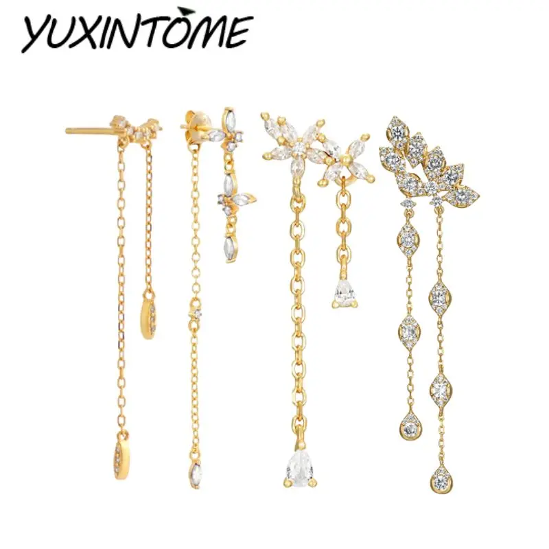 925 Sterling Silver Ear Needle Advanced Creative Design Irregular Chain Earring Pendant Women's Fashion Wedding Earrings Jewelry
925 Sterling Silver Ear Needle Advanced Creative Design Irregular Chain Earring Pendant Women's Fashion Wedding Earrings Jewelry