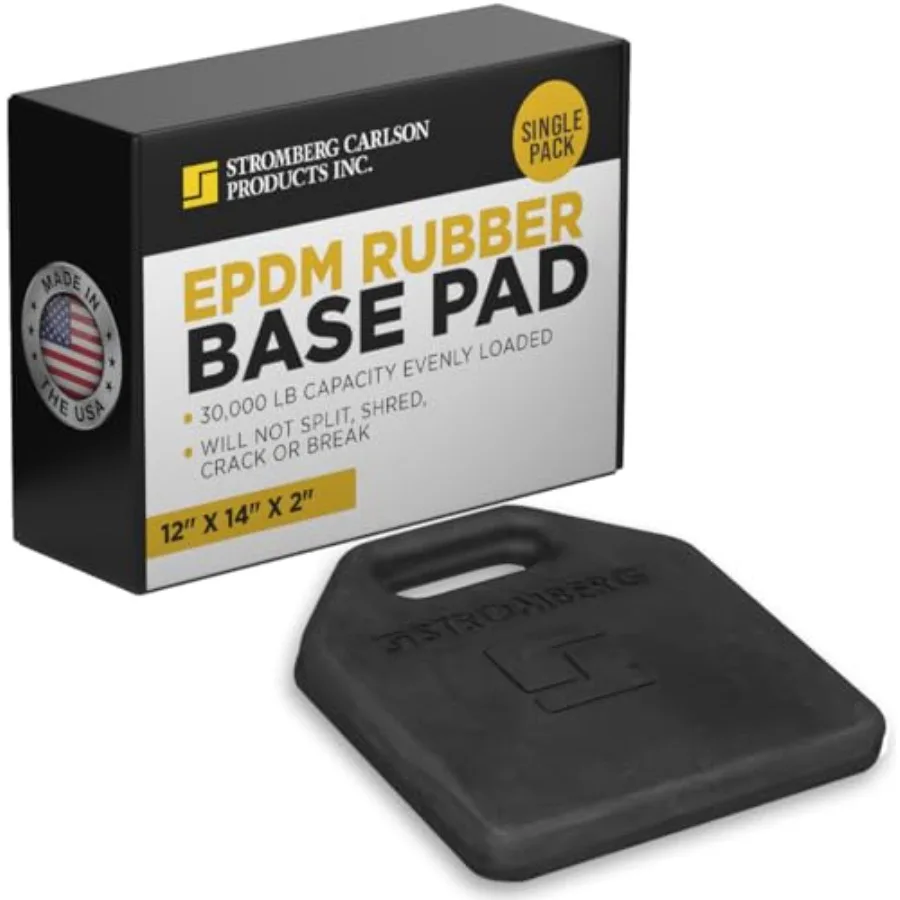 RV Base Pads JBP-1214.2 Heavy Duty Trailer Base, Leveling Stabilizer Pad for Campers, Landing Gear, EPDM Rubber, Black, 12 x 14
RV Base Pads JBP-1214.2 Heavy Duty Trailer Base, Leveling Stabilizer Pad for Campers, Landing Gear, EPDM Rubber, Black, 12 x 14