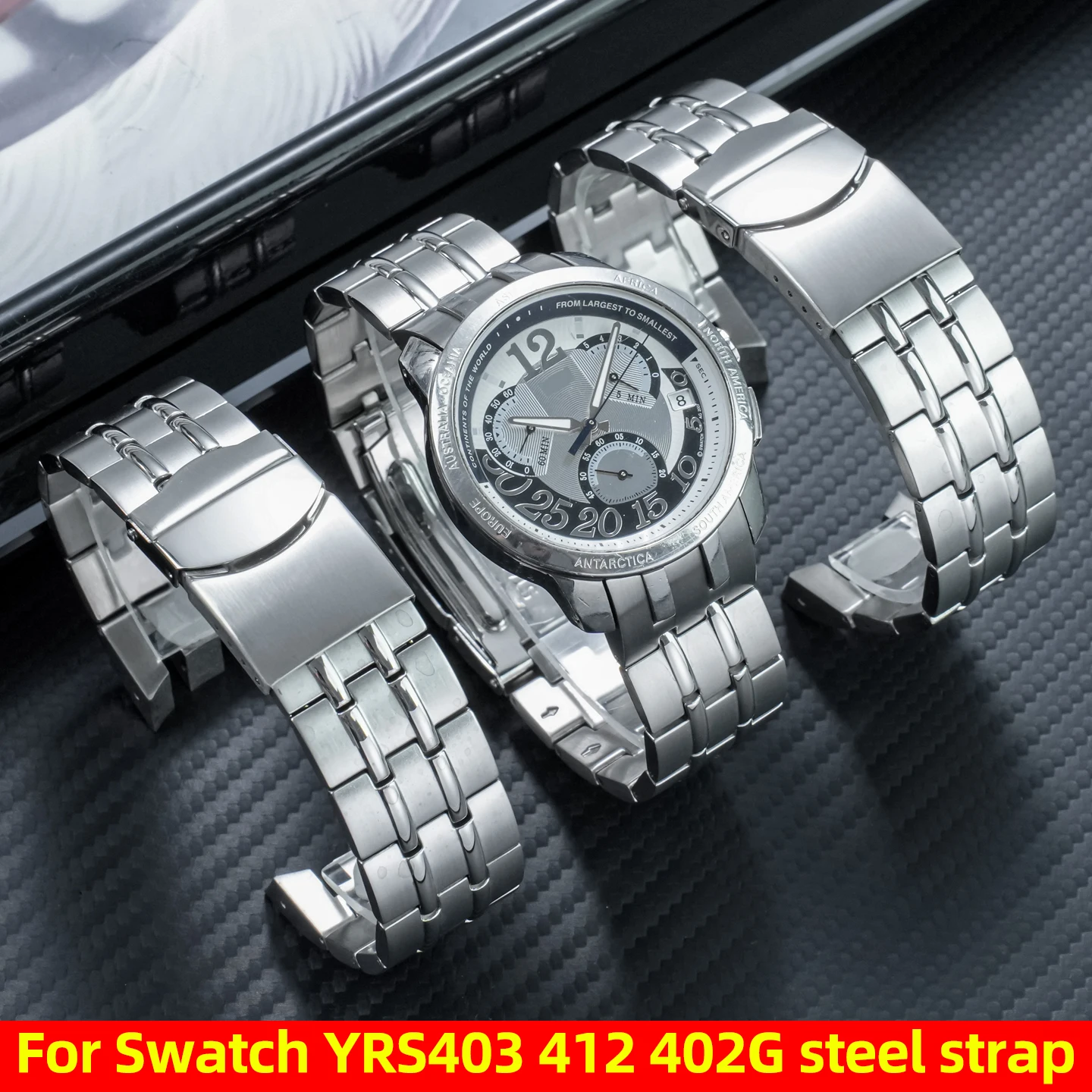 Специальный изогнутый ремешок 21 мм для Swatch YRS403 401 402G 412 418 406G, мужской ремешок для часов из нержавеющей стали, металлический браслет 21 мм, аксессуары.
Специальный изогнутый ремешок 21 мм для Swatch YRS403 401 402G 412 418 406G, мужской ремешок для часов из нержавеющей стали, металлический браслет 21 мм, аксессуары.