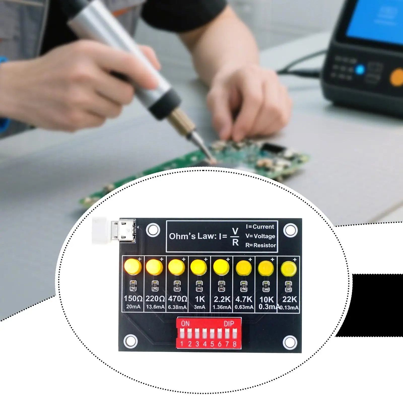 Soldering Practice Kit Training Ohm's Law for Beginners High School Children
Soldering Practice Kit Training Ohm's Law for Beginners High School Children