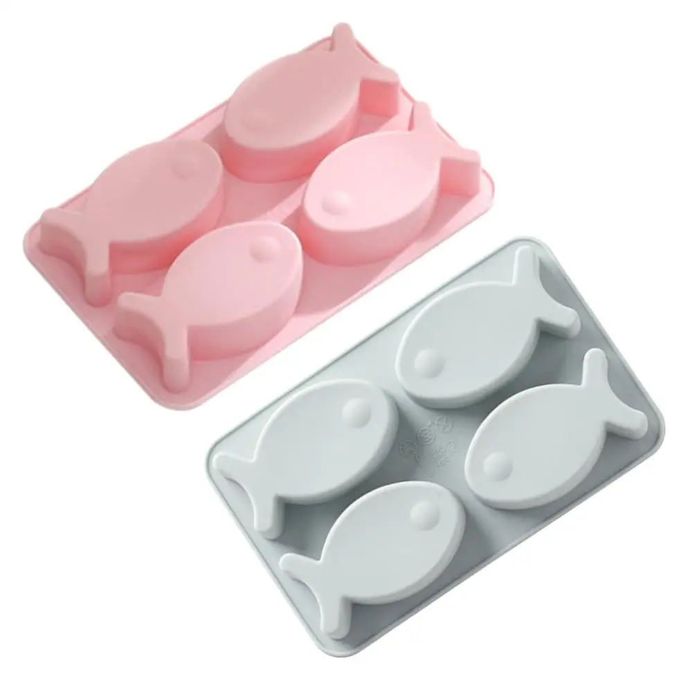 4 Grids Cube Tray Silicone Mold Food Grade Cake Decor Tool Fish Shape Baking Cake Decorating Tool Pan Flexible Portable
4 Grids Cube Tray Silicone Mold Food Grade Cake Decor Tool Fish Shape Baking Cake Decorating Tool Pan Flexible Portable