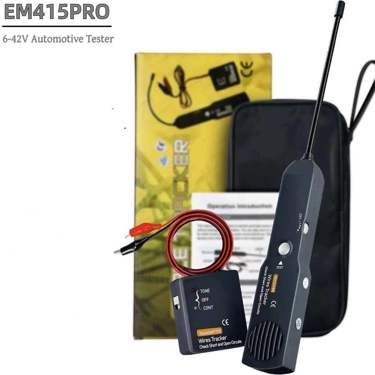 EM415PRO 6-42V Automotive Short & Open Finder Car Circuit Breaker Tracer Wire Tracker Cable Tester Diagnostic Tool
EM415PRO 6-42V Automotive Short & Open Finder Car Circuit Breaker Tracer Wire Tracker Cable Tester Diagnostic Tool