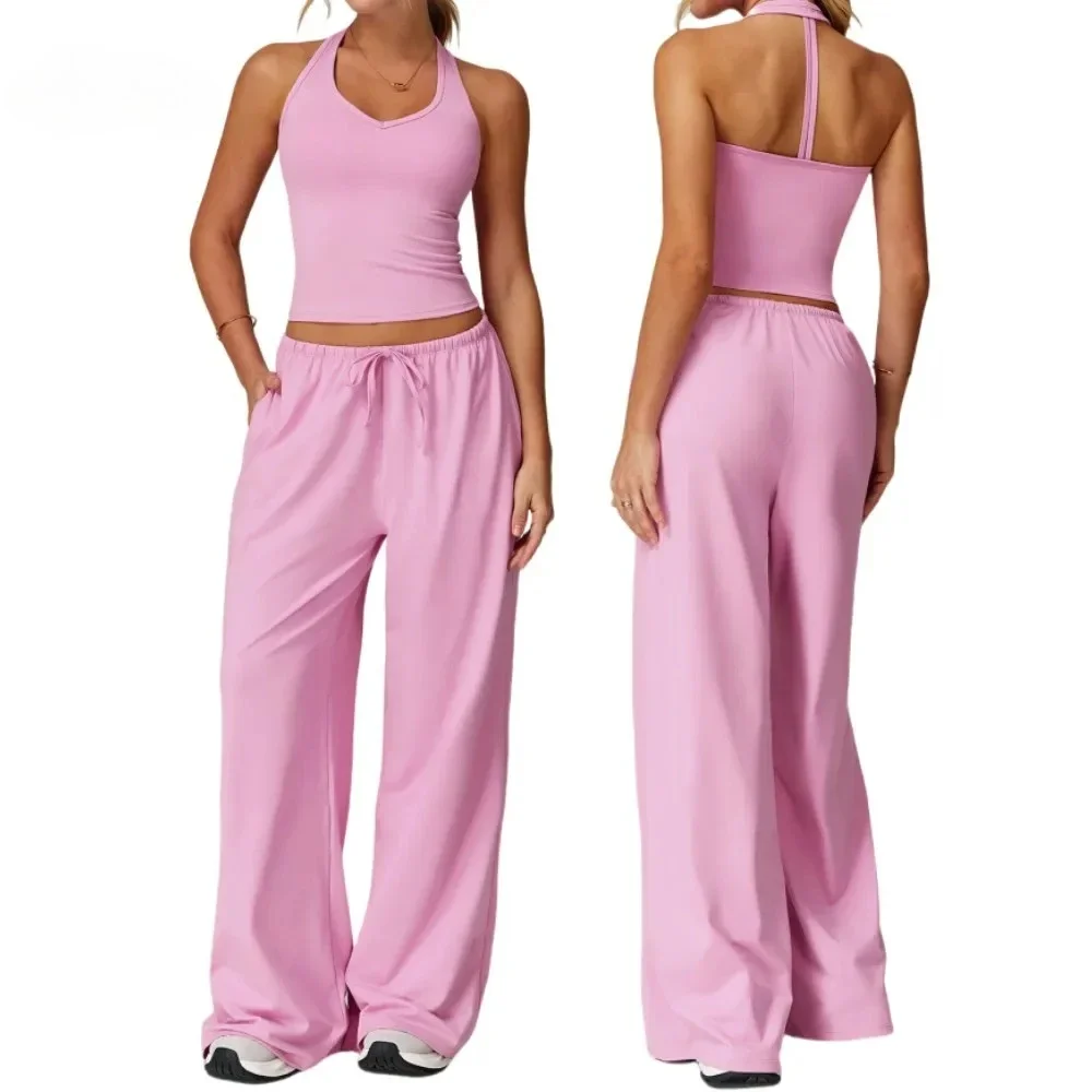 2PCS Yoga Set 2025 Women Hollow Back Tank Top High Waist Drawstring Pants Fitness Suit Running Sports Vest Sets Workout Clothes
2PCS Yoga Set 2025 Women Hollow Back Tank Top High Waist Drawstring Pants Fitness Suit Running Sports Vest Sets Workout Clothes