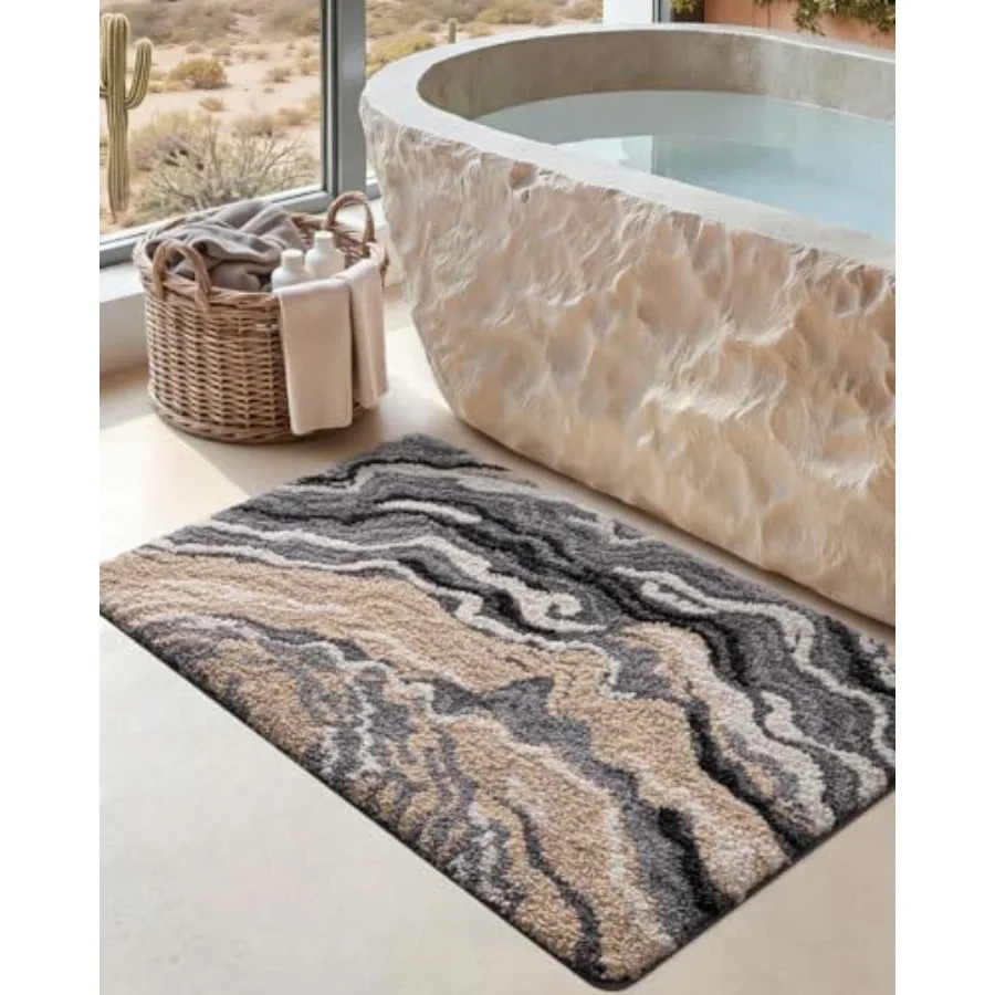 Bathroom Rug Mat 24x36 Soft and Absorbent Marble Bath Mat Non Slip Machine Washable Bath Rugs for Shower Floor Tub Sink
Bathroom Rug Mat 24x36 Soft and Absorbent Marble Bath Mat Non Slip Machine Washable Bath Rugs for Shower Floor Tub Sink