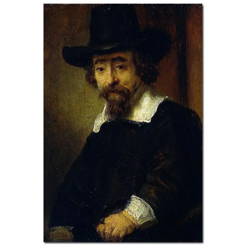High Quality Handmade Rembrandt van Rijn Oil Painting Reproduction Dr Ephraim Bueno Classical Portrait Artwork Wall Decoration
High Quality Handmade Rembrandt van Rijn Oil Painting Reproduction Dr Ephraim Bueno Classical Portrait Artwork Wall Decoration