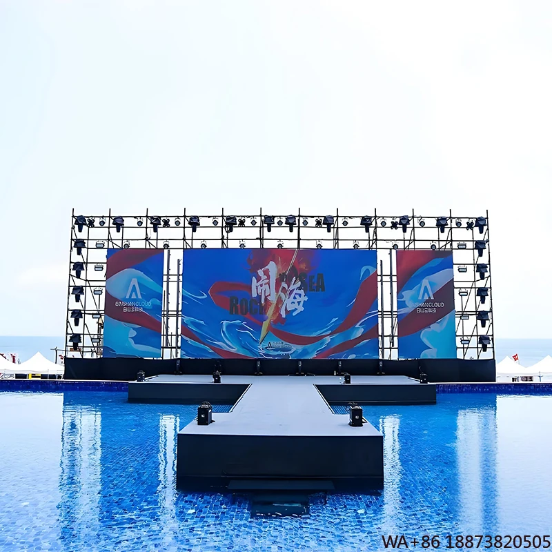 LED Display P3.91 Outdoor Waterproof Modular Detachable Large-Scale Performance Event Rental Screen for Outdoor Events