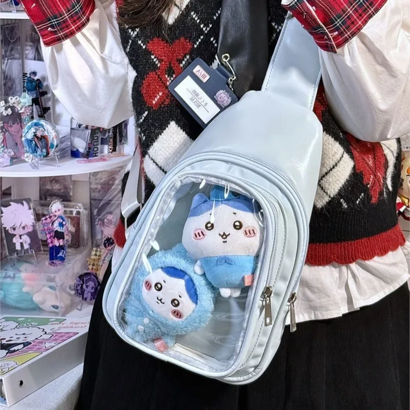 Fashion 15cm Doll Transparent Ita Bag Women Lightweight Large Capacity Crossbody Bag Solid Color Basic Versatile Chest Bag Girls
Fashion 15cm Doll Transparent Ita Bag Women Lightweight Large Capacity Crossbody Bag Solid Color Basic Versatile Chest Bag Girls