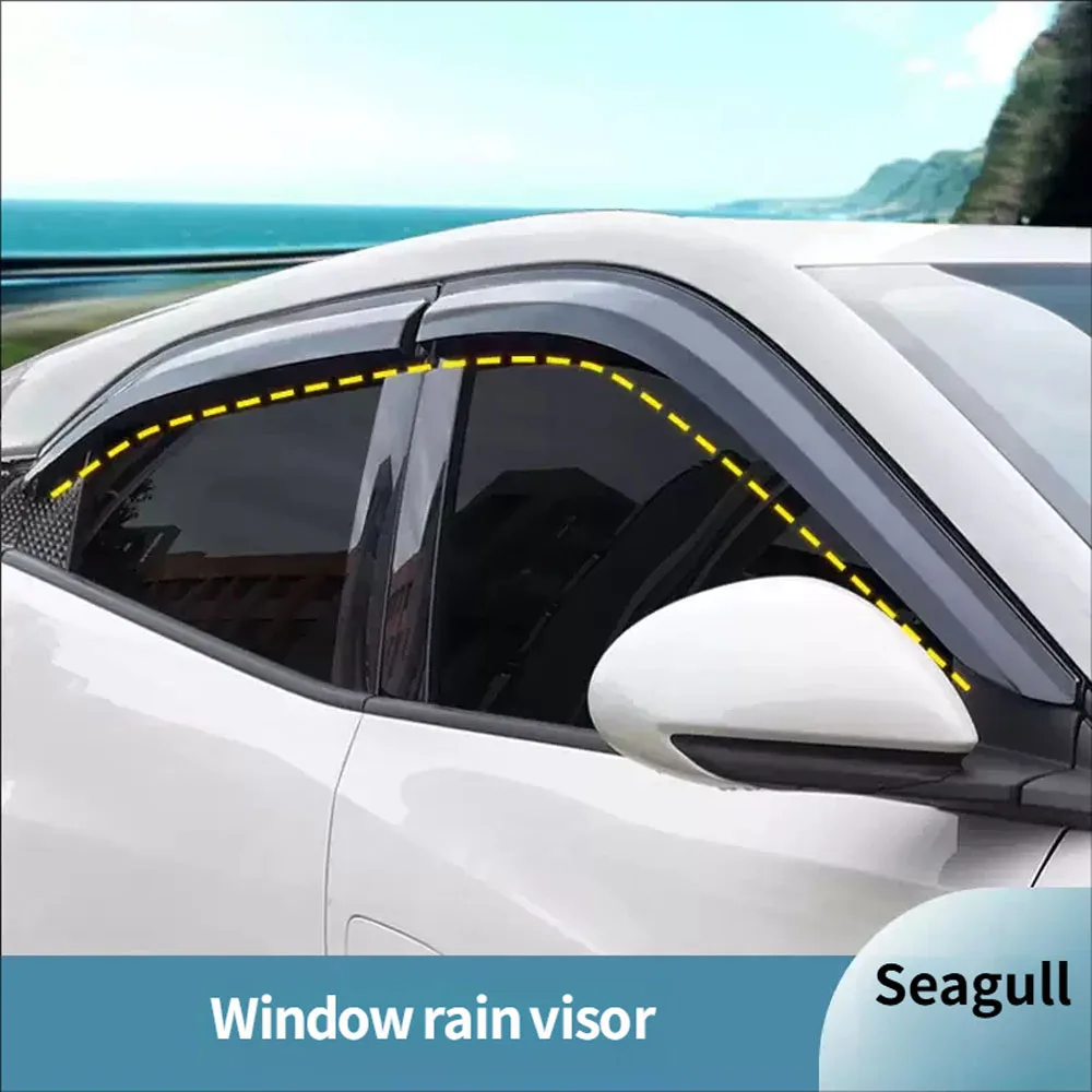 For BYD Seagull Window Visors Rain Guards Custom Sun Shade Protector Car Exterior Refit Accessories
For BYD Seagull Window Visors Rain Guards Custom Sun Shade Protector Car Exterior Refit Accessories