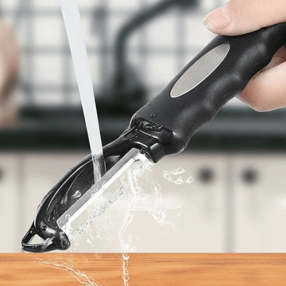 2-in-1 Peeler Ultra Sharp Soft Grip Handle Swivel Vegetable Peeler Heavy-Duty Anti-Slip Stainless Steel Peeler Household
2-in-1 Peeler Ultra Sharp Soft Grip Handle Swivel Vegetable Peeler Heavy-Duty Anti-Slip Stainless Steel Peeler Household