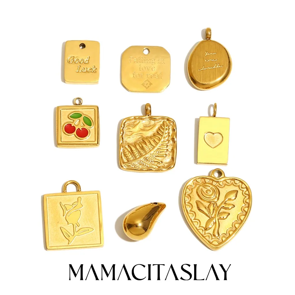 MamacitaSlay 316L Stainless Steel Cherry Love Letter Charm Pendant DIY Waterproof Jewelry Accessories Women's Cute Decorations
MamacitaSlay 316L Stainless Steel Cherry Love Letter Charm Pendant DIY Waterproof Jewelry Accessories Women's Cute Decorations