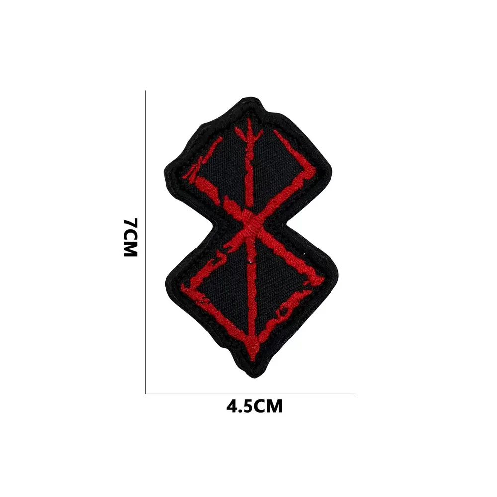 Viking Rune Symbol Embroidered Patch, Black Red Totem Hook And Loop Fasteners Morale Badge
Viking Rune Symbol Embroidered Patch, Black Red Totem Hook And Loop Fasteners Morale Badge
