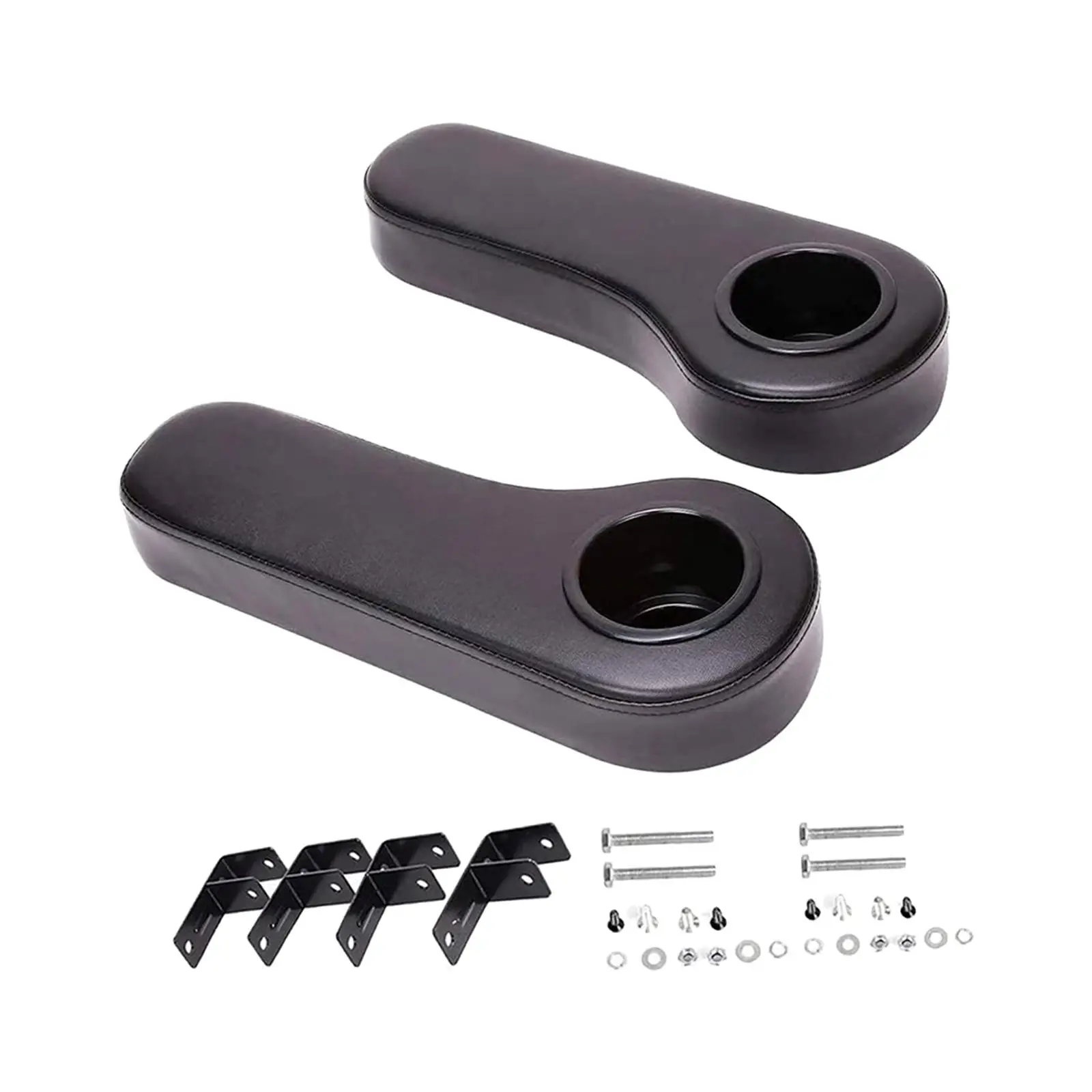 2 Pieces Golf Cart Armrests with Cup Holder Practical Replacement Armrests
2 Pieces Golf Cart Armrests with Cup Holder Practical Replacement Armrests