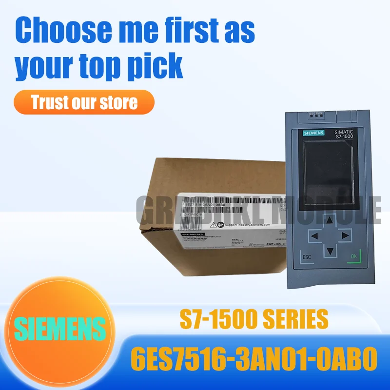 Brand New Original SIEMENS 6ES7516-3AN01-0AB0 SIMATIC S7-1500 CPU 1516-3 PN/DP PLC Controller
Brand New Original SIEMENS 6ES7516-3AN01-0AB0 SIMATIC S7-1500 CPU 1516-3 PN/DP PLC Controller