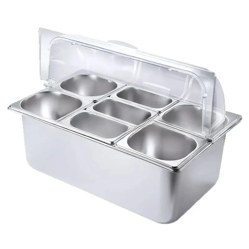 Commercial Fresh-keeping Lid Seasoning Box, Stall Ingredient Box
Commercial Fresh-keeping Lid Seasoning Box, Stall Ingredient Box