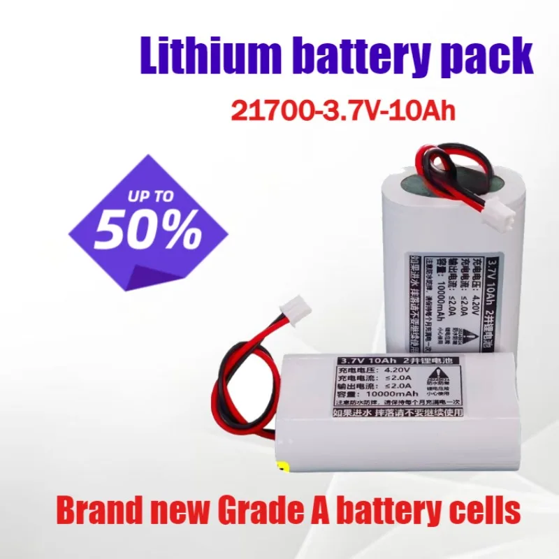 3.7V 10Ah 2-parallel 21700 lithium battery pack for battery monitoring and camping lights
3.7V 10Ah 2-parallel 21700 lithium battery pack for battery monitoring and camping lights