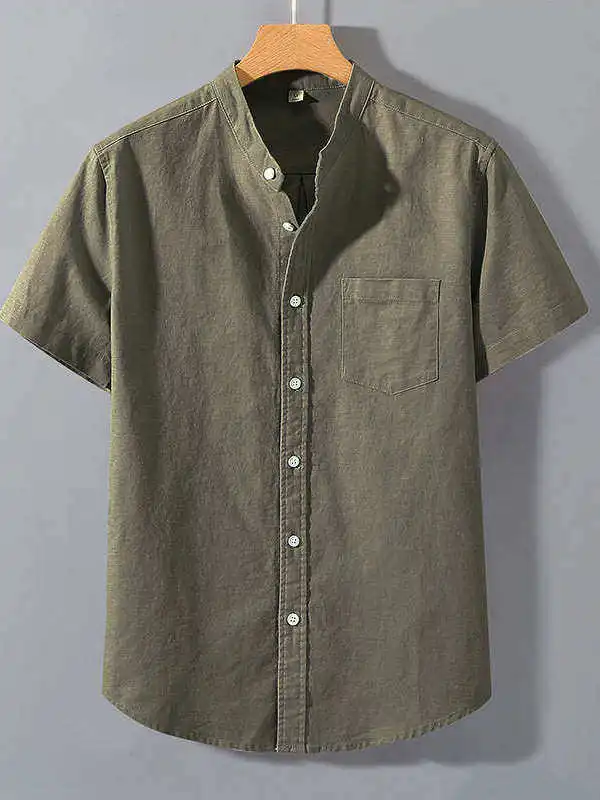 Loose Fit Linen Cotton ort Sve Casual irt Men's Spring Summer Ciwalk Thin Material Cleanfit Sle Color
Loose Fit Linen Cotton ort Sve Casual irt Men's Spring Summer Ciwalk Thin Material Cleanfit Sle Color