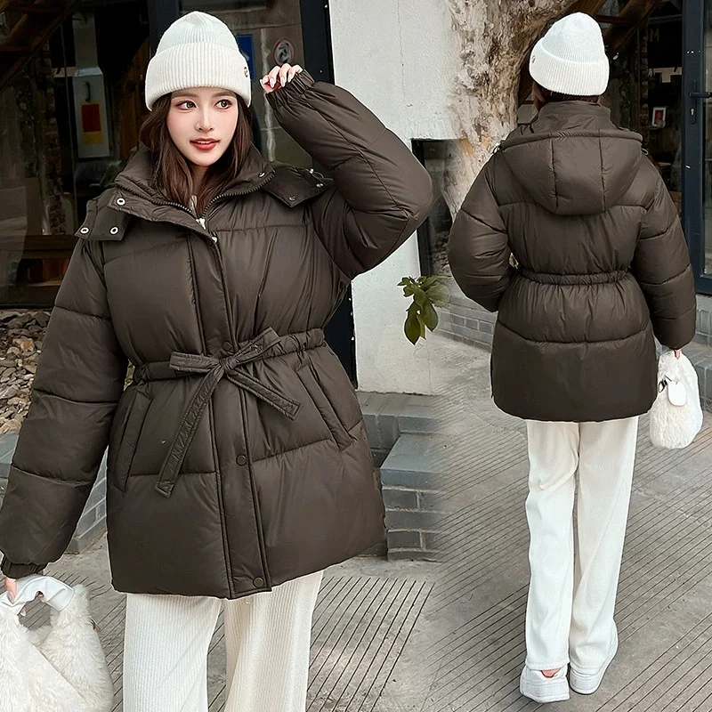 Winter Jacket Women ParkasMid Long Down Cotton Coat Korean Warm Hooded Outwear Female Thick Snow Wear Coats Cotton Padded Jacket
Winter Jacket Women ParkasMid Long Down Cotton Coat Korean Warm Hooded Outwear Female Thick Snow Wear Coats Cotton Padded Jacket