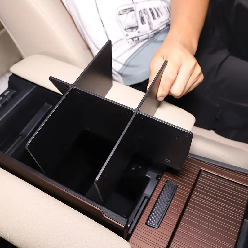 for Toyota Sienna 21-23 ABS Black Car Console Armrest Storage Box Insert Tray Center Console Organizer Dividers Car Accessories
for Toyota Sienna 21-23 ABS Black Car Console Armrest Storage Box Insert Tray Center Console Organizer Dividers Car Accessories