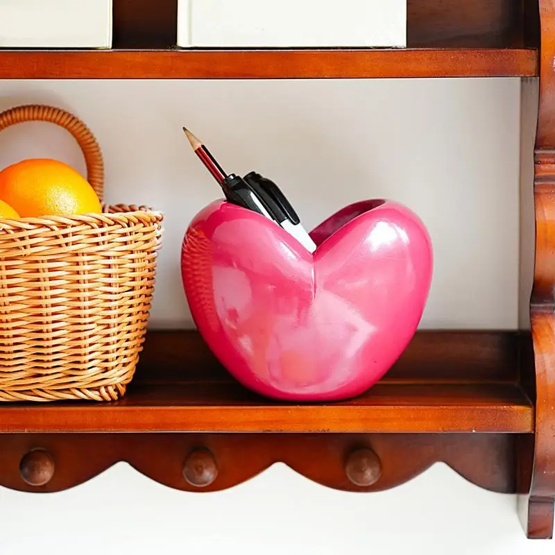 Pencil Holder Heart Small Storage Organizer Valentine's Day 3D Table Ornament Desk Supplies Organizer Multifunctional Desktop
Pencil Holder Heart Small Storage Organizer Valentine's Day 3D Table Ornament Desk Supplies Organizer Multifunctional Desktop
