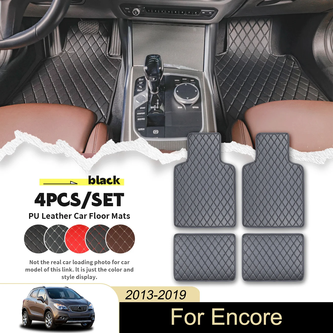 4 шт. универсальные автомобильные коврики для Buick для Encore 2013-2019, искусственная кожа, водонепроницаемые и устойчивые к пятнам, легко чистится
4 шт. универсальные автомобильные коврики для Buick для Encore 2013-2019, искусственная кожа, водонепроницаемые и устойчивые к пятнам, легко чистится